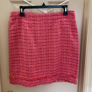 Laundry Pink Tweed Skirt